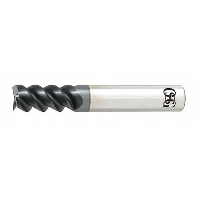 OSG Square End Mill: Carbide, TiAlN Coated, 3 Flute, 3/4" Mill Dia, 1-1/2" LOC - Carbide Square End Mills for Stainless Steel & Super Alloys