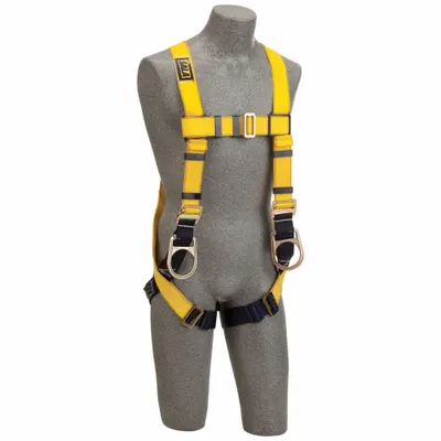 3M DBI-SALA Vest-Style Positioning Harness, Yellow, Cam Torso Adjustment, L/M/XL - Vest-Style Harnesses for Positioning