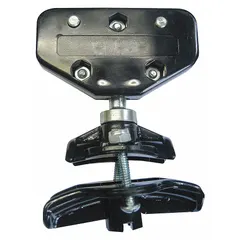 This intermediate trolley features a plastic frame and nylon wheels, designed for use on wire rope track in festoon systems. It accommodates round cables with diameters from 0.91 to 1.25 inches. Compatible with manufacturer part number RMT-40.