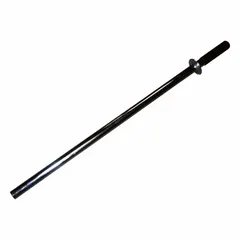 Steel actuation handle for dock levelers. Overall length 41 1/2 in, overall height 3 in. Used to manually operate or release a dock leveler during loading dock operations.