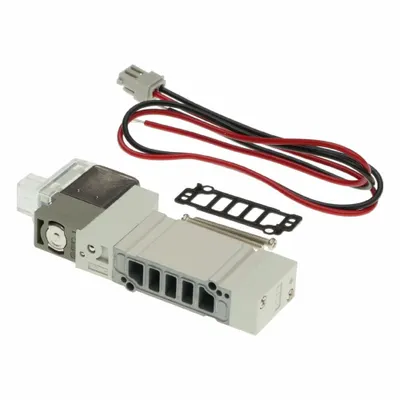 SMC Solenoid Air Control Valve: SY3000 Series, Double Solenoid, Five-Way / Two-Position - SMC SY Series Directional Control Valves
