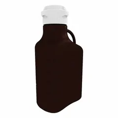 APPROVED VENDOR Rectangular Plastic Carboy, 6.9 L, Amber, 83 mm Screw Cap