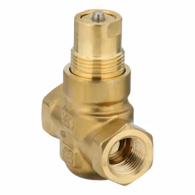 Siemens Hydronic Globe Valve: 2-Way, 0.4 CV Flow, 1/2 in Female NPT, Brass Body - 2-Way NPT Connection Globe Valves