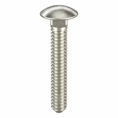 USA INDUSTRIALS Carriage Bolt: Square Neck, #10-24 Thread Size, 1 1/4 in lg, Stainless Steel - 18-8 Stainless Steel Square Neck Carriage Bolts