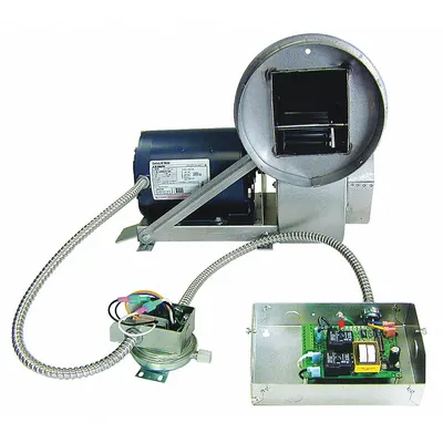 TJERNLUND Induced Draft Blower: For Boilers/Water Heaters, For 10 in to 14 in Pipe - Pipe-Mount Exhaust Draft Inducers