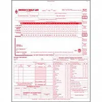 JJ KELLER Drivers Logbook 5 In 1: Driver's Daily 5-in-1 Log Book, Carbon, English, 2-Ply, 31 Forms (MPN 8540)