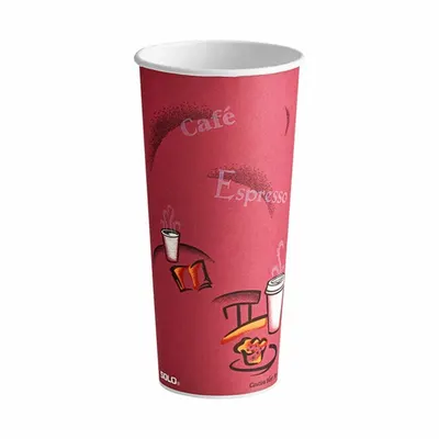 OEM Paper Hot Cup, 24 oz, Bistro Style, 500-Pack - Paper Hot Cups