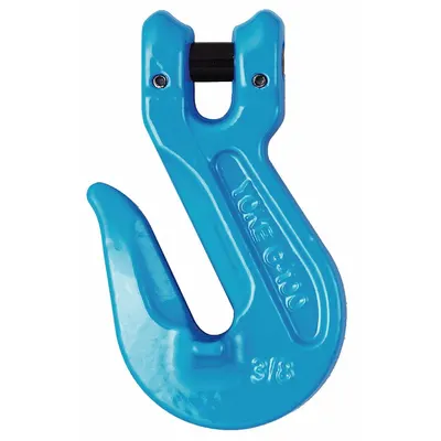 YOKE Grab Hook: 8,800 lb Working Load Limit, 100 Hook Grade, Steel, 3/8 in Hook Opening Wd - Narrow-Opening Grab Hooks for Lifting