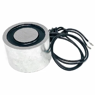 MAG-MATE Electromagnetic Lift: Continuous Duty, Round Magnet, 90 lb Max Load Capacity - Concentrated-Power Round Electromagnets