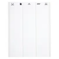 Wraparound Label: 1 in x 2 1/2 in, Polyester, White, For 20 AWG to 16 AWG Wire Gauge (MPN LAT-21-747-1)