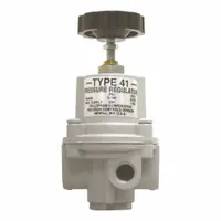 BELLOFRAM Compressed Air Regulator: Type 41-1, 960114000, 1/4 in NPT Female, Relieving, Aluminum