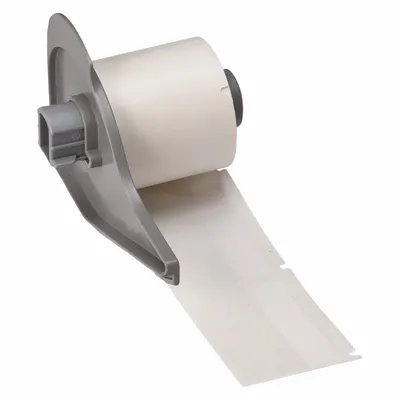 BRADY Wraparound Label: 1 1/2 in x 2 in, 2 in, Vinyl, White (Matte) - Brady Precut Label Rolls