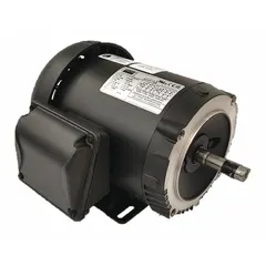 Totally enclosed fan-cooled 3-phase AC motor with C-face and rigid base mounting. Rated 1/2 hp, 1160 RPM at 60 Hz, 230/460V AC, full load current 1.98/0.992 A. Suitable for industrial applications such as conveyors, pumps, fans, and compressors in dusty or damp environments.