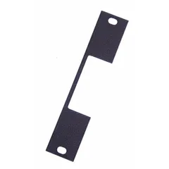 Spacer plate accessory for HES 7000 series electric strikes. Provides correct spacing and alignment during installation to ensure the strike sits flush with the door frame. Used in commercial access control applications.