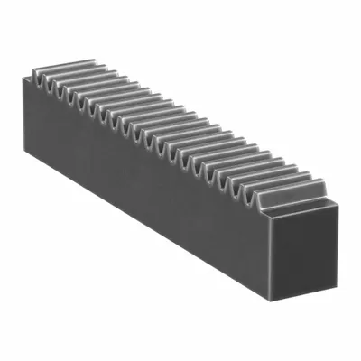 KHK GEARS Gear Rack: Rectangular, Module m 1.5, 100 mm Lg. - Rectangular & Square Metric Gear Racks