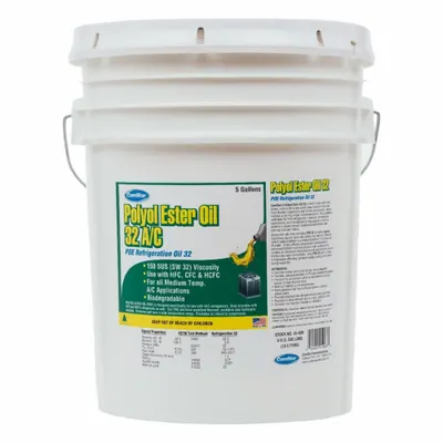 COMSTAR Synthetic Oil: Polyol Ester, 5 gal, 150 SUS, -52°F Pour Point, Yellow - Polyol Ester Synthetic Refrigeration Oils