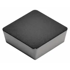Square (S) indexable turning insert for general-purpose turning, facing, and profiling operations on lathes. Suitable for machining steel, stainless steel, and cast iron. Alternate designation SPMN120308.