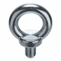 Machinery Eye Bolt: With Shoulder, Steel, Zinc-Plated, 7/8"-9 Thread Size, 2 1/4 in Thread Lg (MPN K2029-ZN)