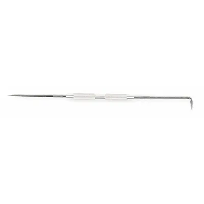 WESTWARD Machinist Scriber: 90° Angle/Straight, Steel, Knurled, Nonmagnetic, Permanent Tip - Double-End Scribers