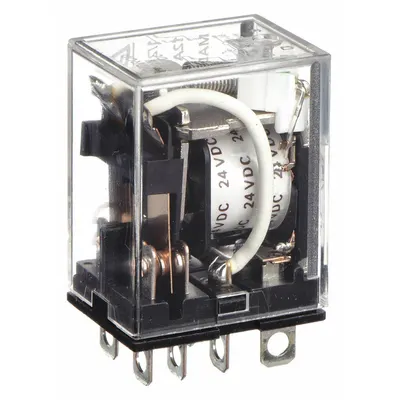 OMRON General Purpose Relay: Socket Mounted, 10 A Current Rating, 24V DC, DPDT - Socket-Mounted Relays