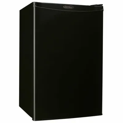 DANBY Mini Refrigerator with Freezer Section: Black, 4.4 cu ft Total Capacity - Mini Refrigerators