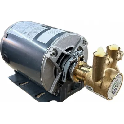 FLUID-O-TECH Rotary Vane Pump: Direct Drive, 1/2 hp, 115/230V AC, Brass Body - Brass Body Rotary Vane Pumps