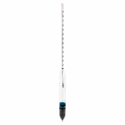 VEE GEE Specific Gravity Hydrometer: Baume Plain Form, 19/31, 0.1, Glass, +/-0.1° - Specific Gravity (Baume) Hydrometers