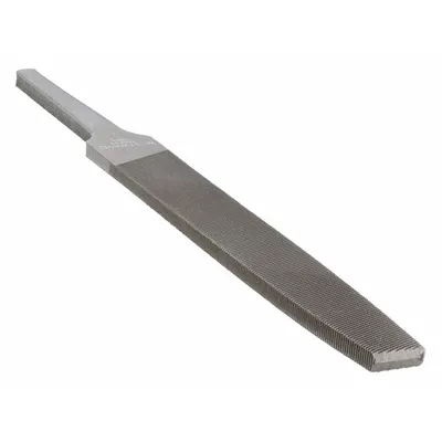 WESTWARD Hand File: Rectangular, Bastard Cut, 4 in Lg without Tang, 7/16 in Wd, 7/64 in Thick - Straight Double-Cut Rectangular Files