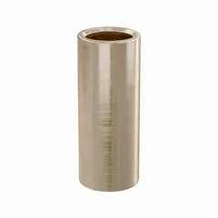 Lubricated general purpose metallic sleeve bearing made from SAE 841 bronze. Features a 3/16 in bore, 1/4 in OD, and 5/8 in length. Operates in temperatures from -35°F to 300°F. Suitable for rotating or oscillating shafts in conveyors, pumps, and industrial machinery. Sold in a pack of 10.