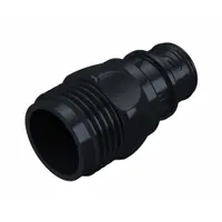 Quick Connection Coupling: Straight, 3/8 in Pipe Size, Quick-Disconnect Coupler x GHT, Polysulfone (MPN HFCD241257GHT)