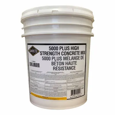 SAKRETE Concrete Mix: 5000 Plus High Strength, 50 lb Container Size, Pail - High-Performance Concrete Mix