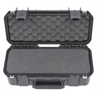 SKB Protective Case: 6 1/2 in x 17 in x 6 1/2 in Inside, No Foam, Black, Stationary - Suitcase-Style Cases