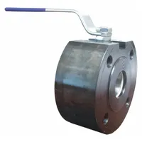 BONOMI Manual Two-Way Ball Valve: 1 1/4 in, A105 Carbon Steel, Straight, Class 150 Flange, One-Piece (MPN 720017-11/4")