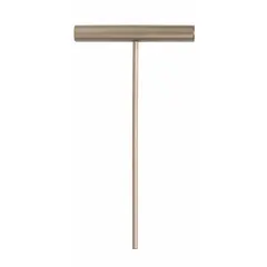 Non-sparking hex key with a 6 mm metric tip, short T-handle design, and beryllium copper construction with an unfinished finish. Suitable for use in environments where spark prevention is critical, such as areas with flammable gases or combustible dusts.