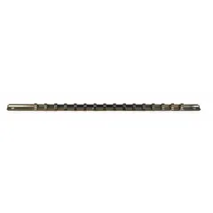 Steel socket rail with silver finish, 1 in overall width, and 7 posts. Includes 16 clips for securing sockets. Used for organizing sockets in tool storage applications.