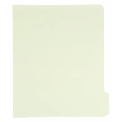 ABILITY ONE Pressboard File Jacket, Green, 8-1/2 x 11 Inches, 100-Pack - File Jackets