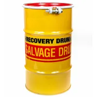 APPROVED VENDOR Transport Drum: Steel, 15 gal, Bolt Ring, 20 ga / 20 ga / 20 ga, Epoxy Phenolic (MPN 17855R)