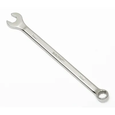 ABILITY ONE Combination Wrench: Alloy Steel, Chrome, 10 mm Head Size, 6 1/2 in Overall Lg - Metric 12-Point Combination Wrenches