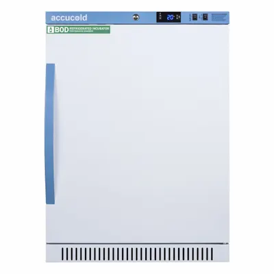 ACCUCOLD Incubator: Forced Air, 6 cu ft Capacity, 24 3/8 in x 23 3/8 in x 32 1/2 in - Refrigerated Incubators
