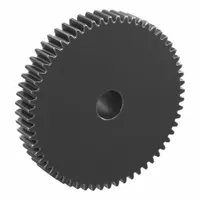 Spur Gear: Module m 1, 60 Teeth, 10 mm Bore Dia, Black Oxide Coated Carbon Steel, 20° Pressure Angle (MPN SS1-60)