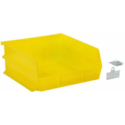 OEM Pegboard Bin: 11 in x 11 in x 5 in - Bins & Bin Clips for Round-Hole Pegboard