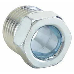 Brass inverted flare tube fitting nut for 3/16 in OD tubing. 3/8"-24 thread size A. Meets SAE J512. Supplied in a 10-pack. Used to create leak-proof connections in fluid systems.