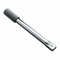 This metal wheel lock extension handle is designed for Invacare wheelchairs. It extends the reach of the wheel lock lever, allowing easier engagement or release of the brake. Overall length is 8 inches, overall width is 5/8 inch.