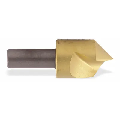 KEO Countersink: 120°, 1 Flute, 2 in Body Dia, 3/4 in Shank - Fast-Cutting Single-Flute Countersinks