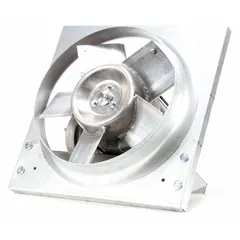 This direct-drive panel exhaust fan is rated for Class I, Div 1, Groups C and D hazardous locations. It features a 12-inch blade, 1/4 hp motor, and delivers 1,347 cfm at 208-230/460V AC, 3-phase. The zinc-plated steel frame and totally enclosed fan-cooled motor are suited for ventilating areas with flammable gases or combustible dusts.