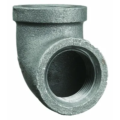 ANVIL Metal Pipe Elbow: 2 1/2 in x 2 1/2 in, Threaded x Threaded, Class 150, 300 psi @ 150° F - Medium-Pressure Threaded Pipe Fittings