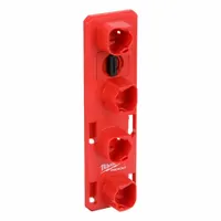 MILWAUKEE PACKOUT Battery Rack: 3 5/8 in W x 13 in H x 13 in L, Polymer, Red (MPN 48-22-8338)