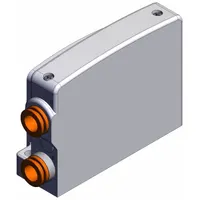 Side End Plate: 0.1 MPa to 0.7 MPa, -10°C to 50°C, 2 Ports, VVQC2000-3A-1-N11, VQC1000/2000 Series