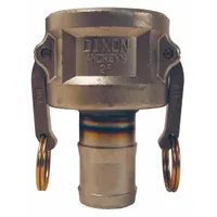 Cam and Groove Coupling: 1 1/2 in Coupling Size, 250 psi Max. Working Pressure @ 70 F, Nitrile (MPN 1510-C-SS)