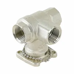 3-way characterized control valve body with 1/2 in female NPT connections. Brass ball and brass body construction, rated for water media. Provides 4.7 CV flow and bypass CV flow with 200 psi close-off pressure. Used in hydronic HVAC systems for flow modulation in heating and cooling coils, zone control, and bypass applications.